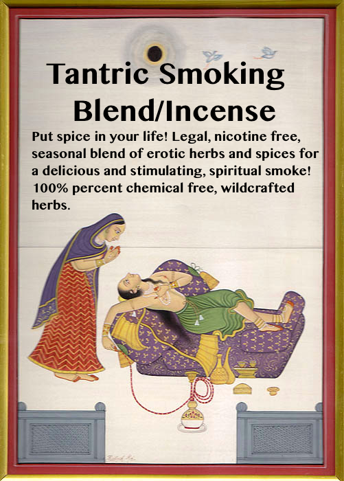 bottle gourd herbs tantric smoking blend incense nicotine-free